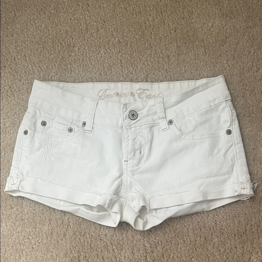 American Eagle Outfitters Women's Bright White Jean Shorts